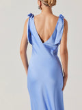 Allexina Dress in Sky Blue