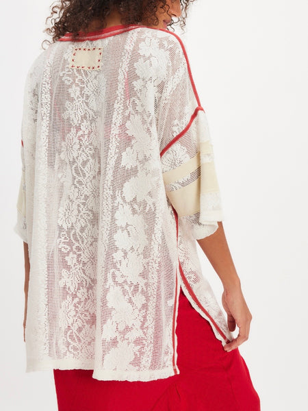 Best Match Tee in Clean Ivory Combo