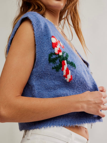 Be Merry Sweater in Blissful Blue Combo