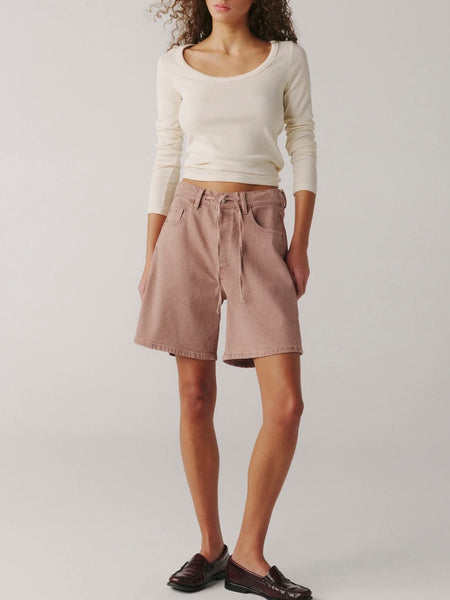 BNA Soft Curve Short in Rosewood