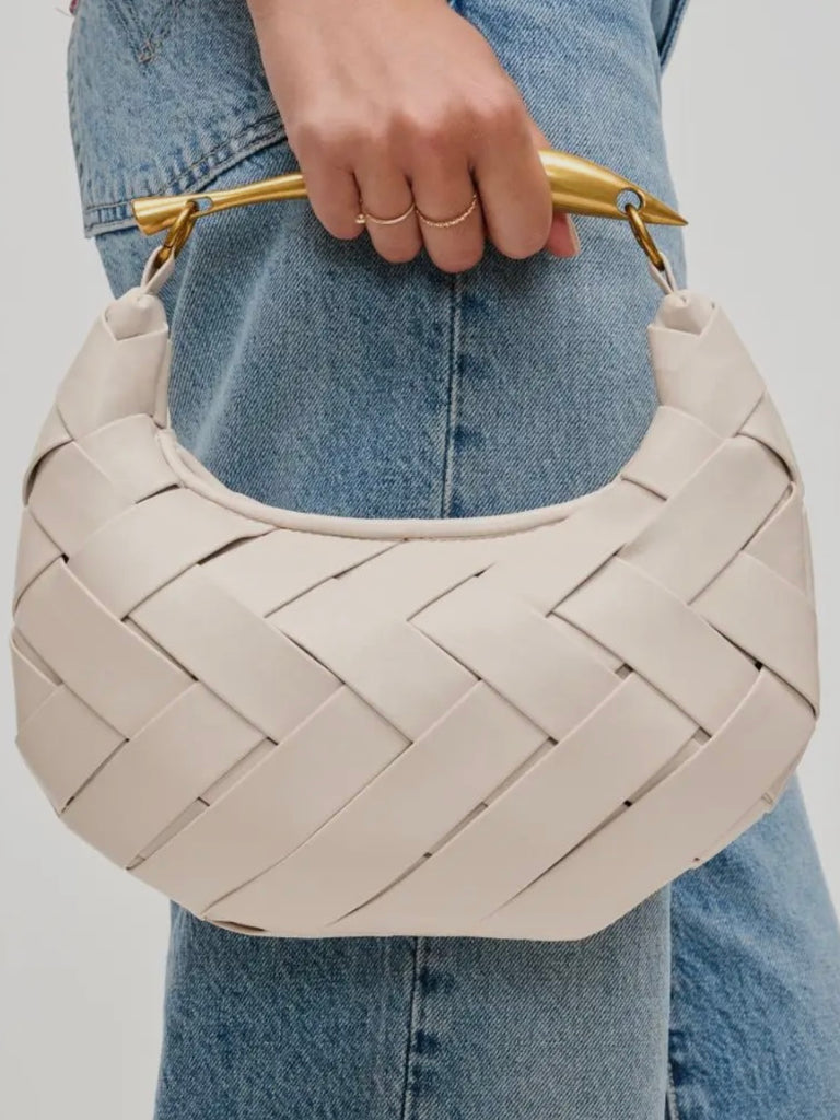 Ursula Woven Bag in Ivory