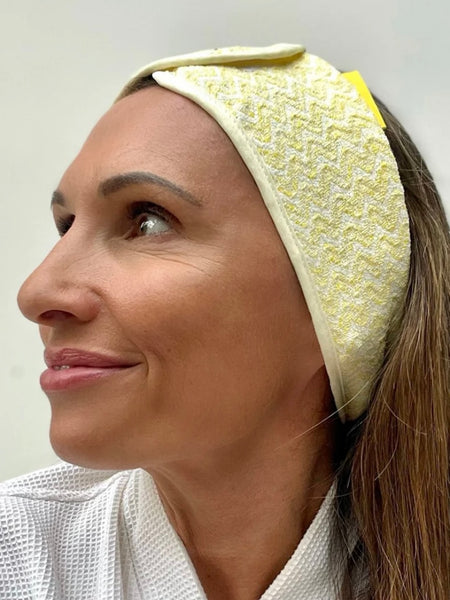 Microfiber Spa Headband in Yellow
