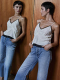 Classic Flare Crop in Chloe Vintage Blue