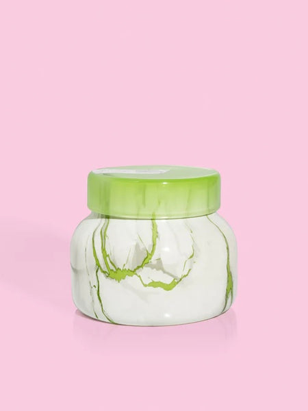 Modern Marble Petite Jar in Honeydew Crush