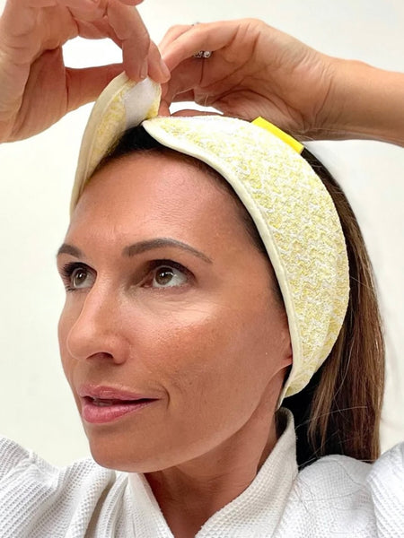Microfiber Spa Headband in Yellow
