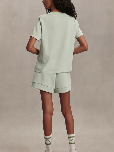 Eldon Graphic Tee in Aqua Foam