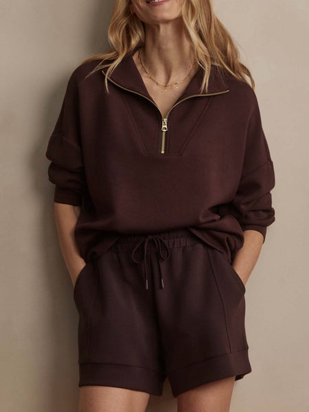 Atrium High Rise Short 4.5 in Coffee Bean