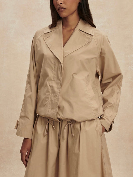 Petra Boxy Blouson Jacket in Nomad