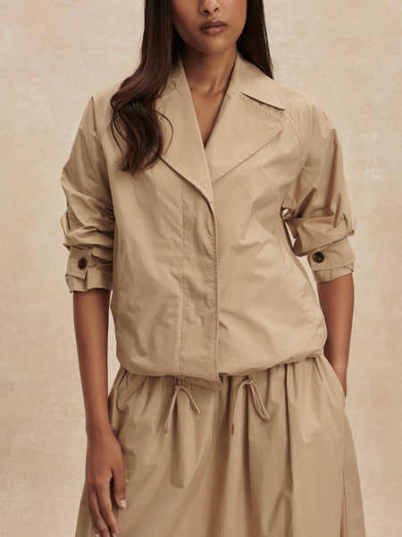 Petra Boxy Blouson Jacket in Nomad