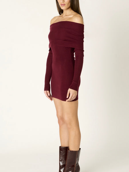 Fairleigh Sweater Dress in Brick