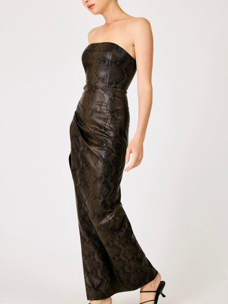 Bex Maxi Dress in Dark Brown