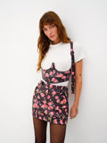 Wren Corset in Black Floral