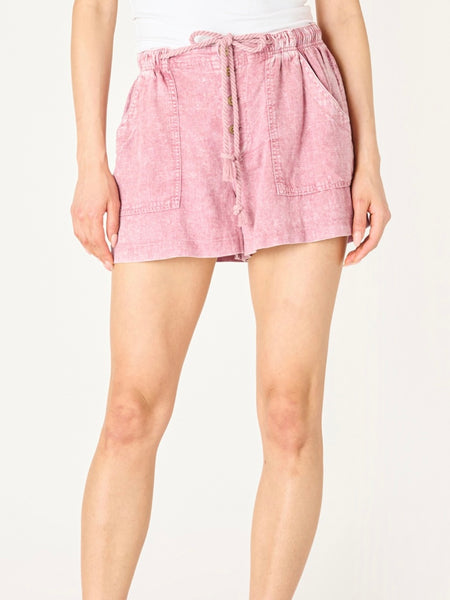 Springtime Short in Washed Plum