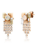 Mixed Stone Fringe Earrings