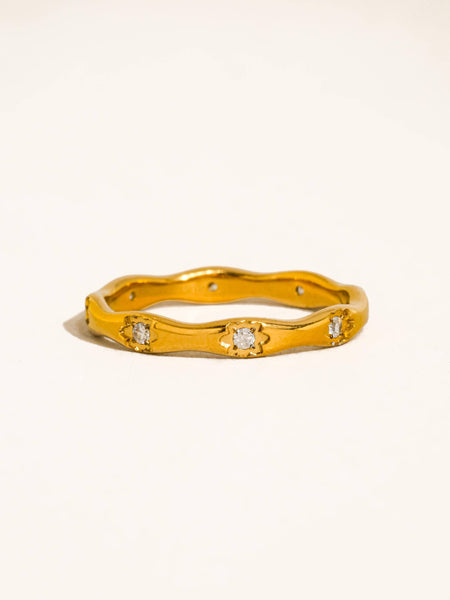 Vendome CZ Starburst Ring