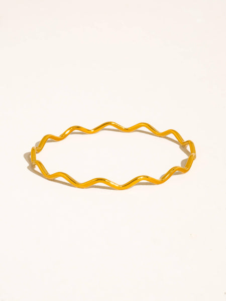 Hadley Wavy Bangle Bracelet