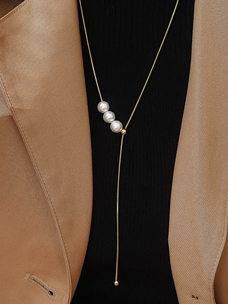 Montana Pearl Y Drop Necklace