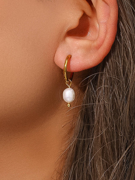 Toile Classic Pearl Drop Earrings