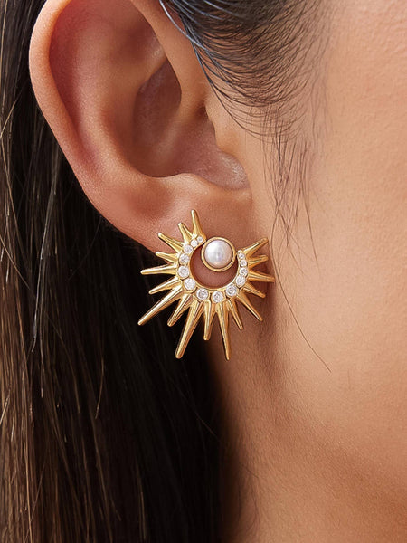 Kindred Pearl Sunburst Earrings