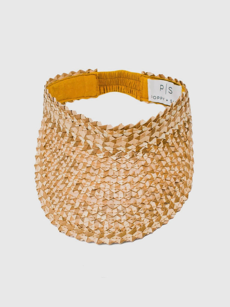 Simple Straw Visor in Mocha Mix
