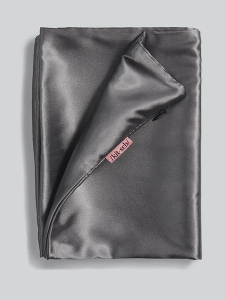 Standard Satin Pillowcase in Charcoal