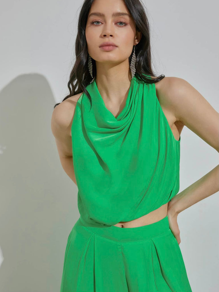 Green Means Go Halter Tank