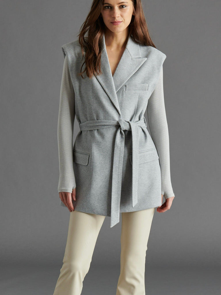 Viviana Vest in Light Grey