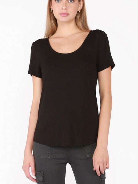 Sheerly There Blouse in Black