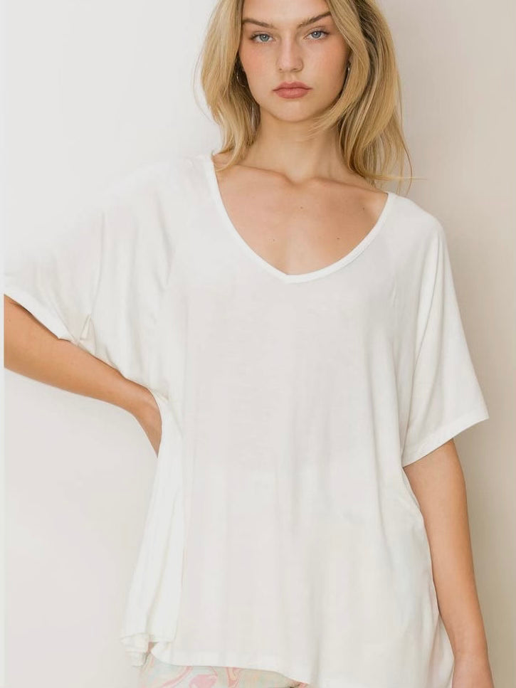At Rest Easy Tee in White