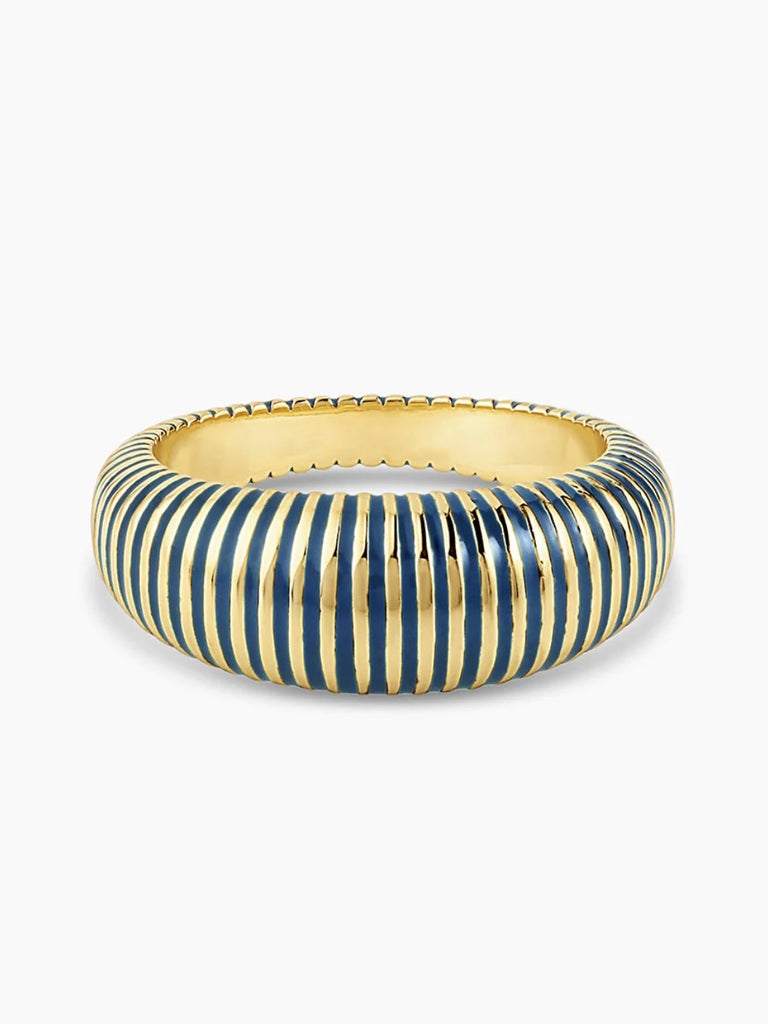 Catalina Enamel Ring in Navy