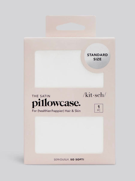 Standard Satin Pillowcase in Ivory