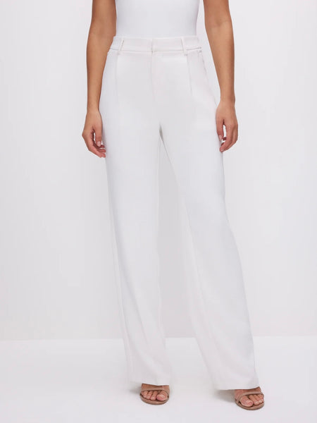 Luxe Suiting Column Jumpsuit in Ivory