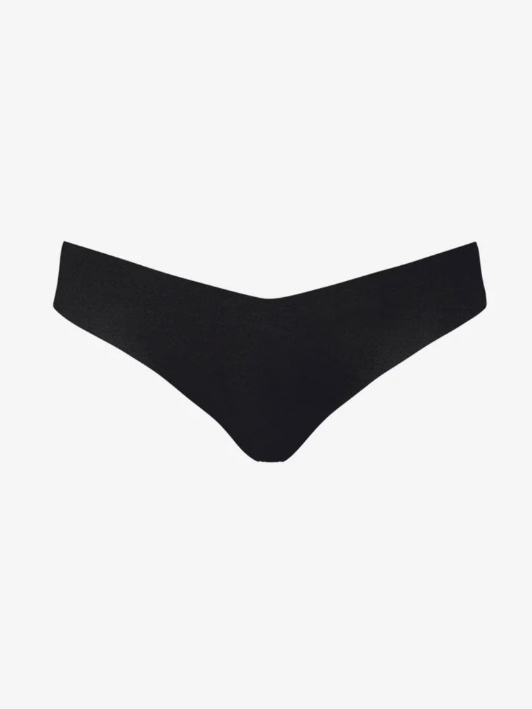 Classic Solid Thong in Black