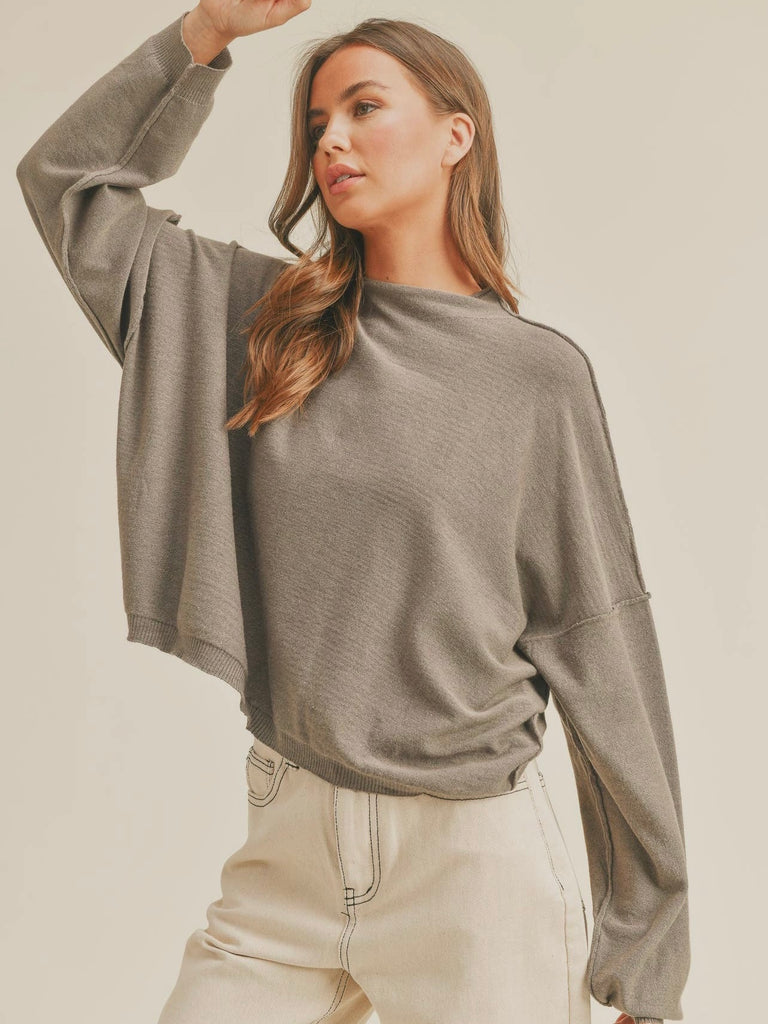 Staycation Sweater in Grey