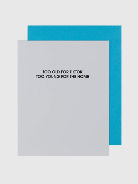 Too Old For TikTok Card