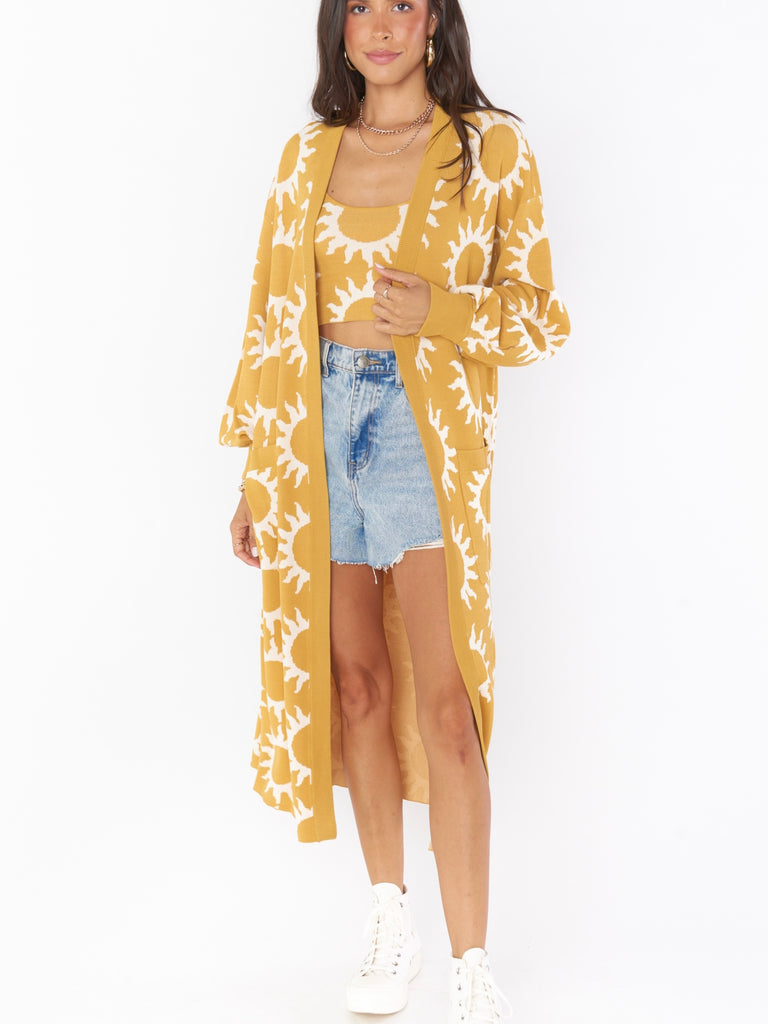 Out and About Cardi in Paradise Sun Knit