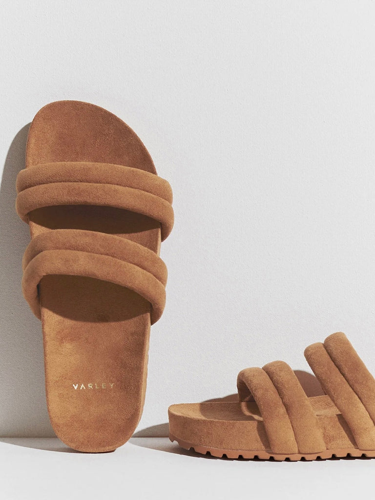 Giles Quilted Slides 2.0 in Chanterelle