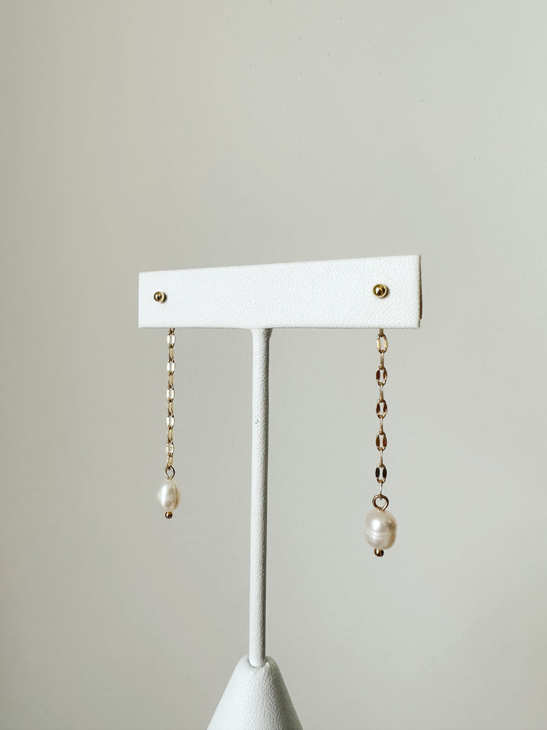 Pearly Girly Drop Earrings