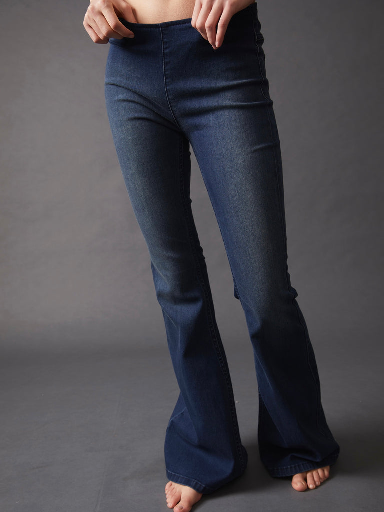 Penny Pull On Flare in Rich Blue