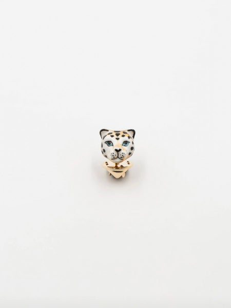 Lying Leopard Triangle Earrings