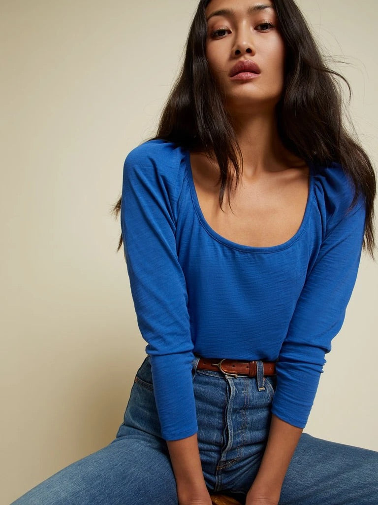 Cherry Scoop Neck Tee