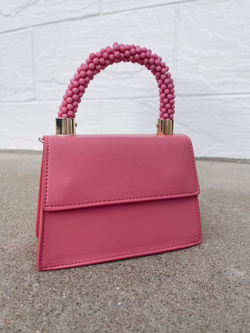 Athena Beaded Handle in Rose