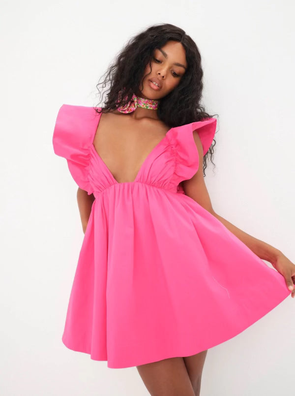 Clementine Mini Dress in Pink