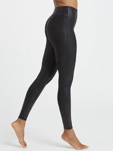 Faux Leather Legging in Black