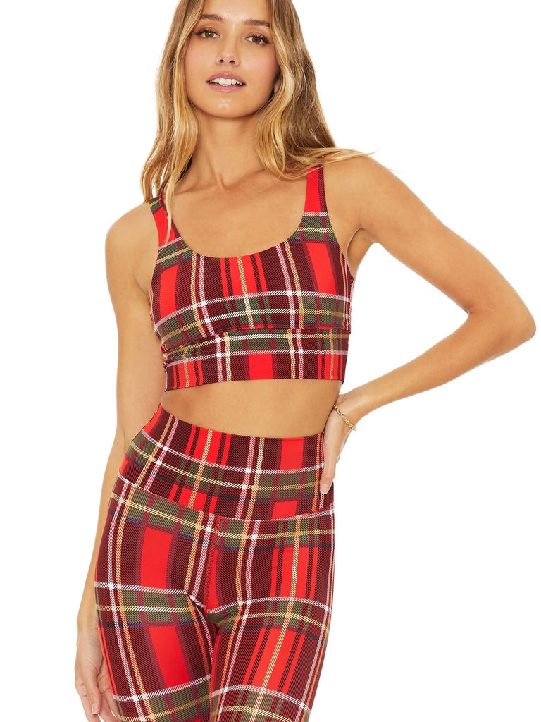 Leah Top in Holiday Plaid