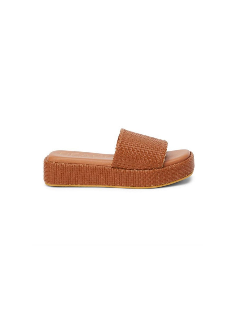 Maui Platform Slide in Cognac