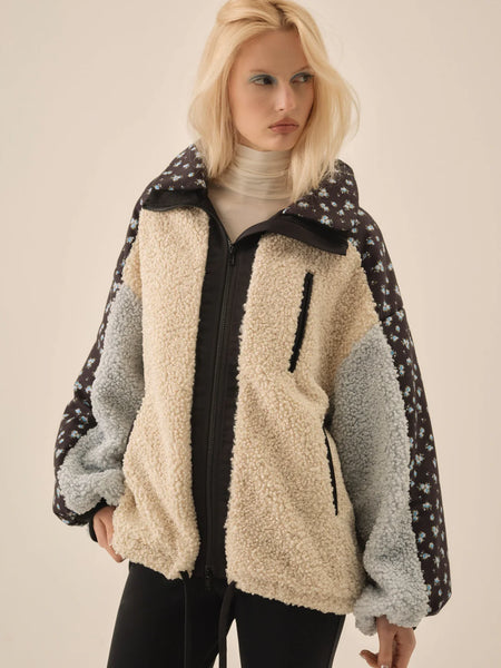 Frenchy Pointelle Knit Cardigan in Black