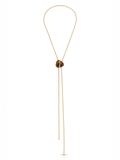 Solstice Bolo Necklace in Tiger's Eye
