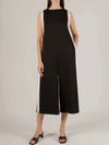 Adelaide Contrast Stripe Jumpsuit in Black