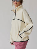 Fit To Fleece Pullover in Cream